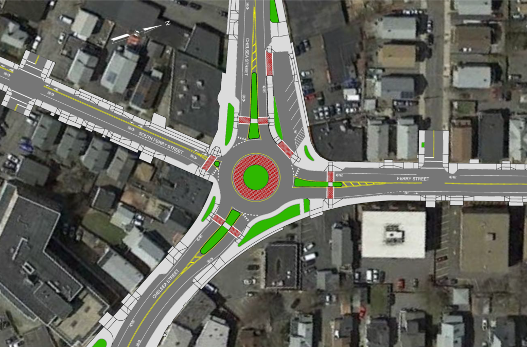 Reconstruction of Ferry Street, South Ferry Street and Elm Street